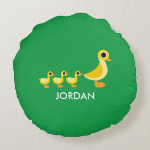 The Duck Family Round Cushion