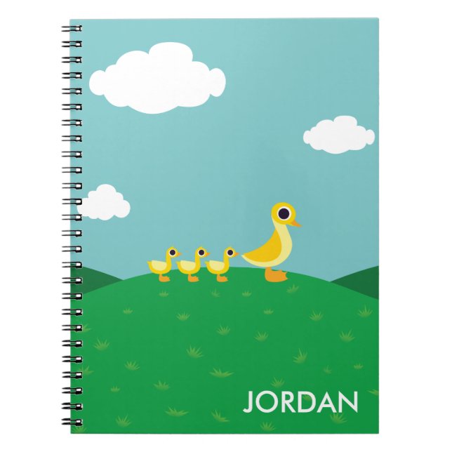 The Duck Family Spiral Notebook (Front)