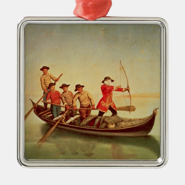 The Duck Hunt Metal Tree Decoration (Front)