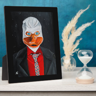 The Duck Painting by Alfred Fox Plaque