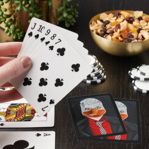 The Duck Painting by Alfred Fox Playing Cards
