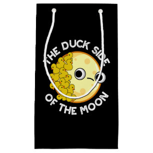 The Duck Side Of The Moon Astronomy Pun Dark BG Small Gift Bag