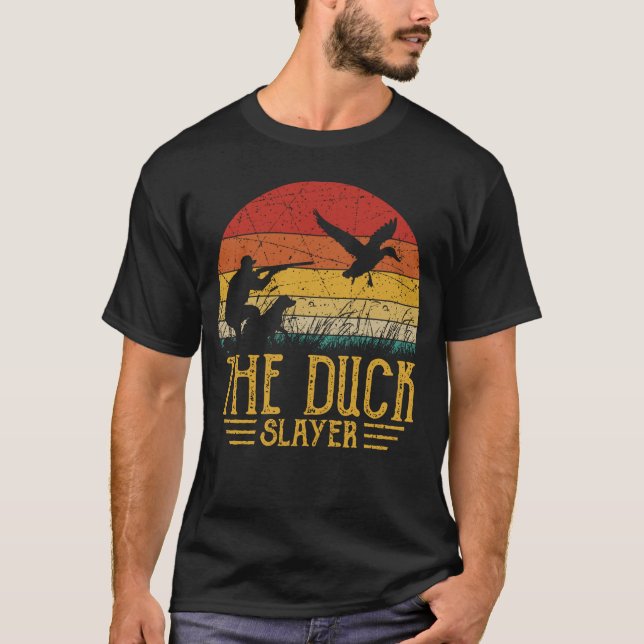 The Duck Slayer Hunting Vintage T-Shirt (Front)