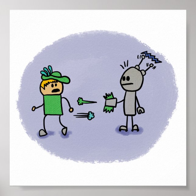 The Duel Comic Book Style Print (Front)