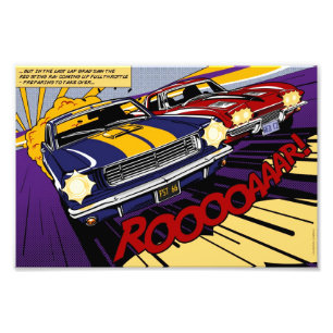 The Duel: Mustang vs. Corvette Photo Print