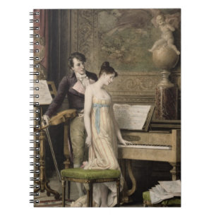 The Duet (mezzotint) Spiral Notebook