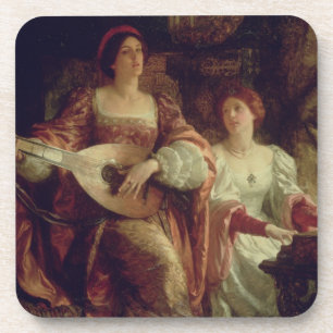 The Duet (oil on canvas) Coaster