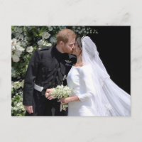 The Duke and Duchess of Sussex wedding day kiss