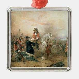 The Duke of Marlborough (1650-1722) signing the De Metal Tree Decoration