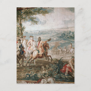 The Duke of Marlborough surveys his troops Postcard