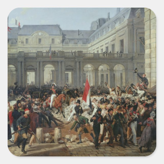 The Duke of Orleans Leaves the Palais-Royal Square Sticker (Front)