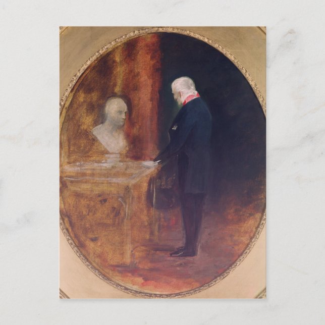 The Duke of Wellington  Studying Postcard (Front)