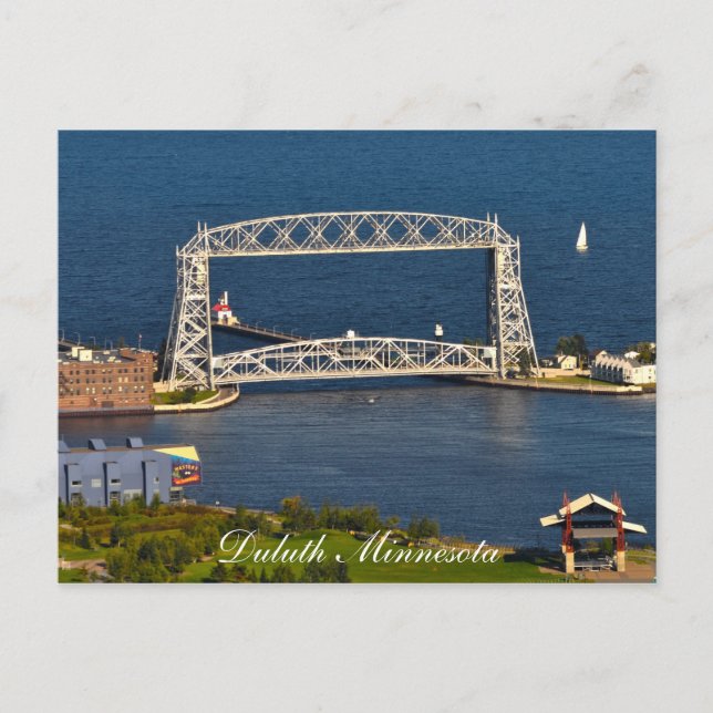 The Duluth Minnesota Lift Bridge Postcard (Front)
