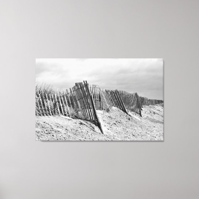 The Dune Fence Canvas Print (Front)