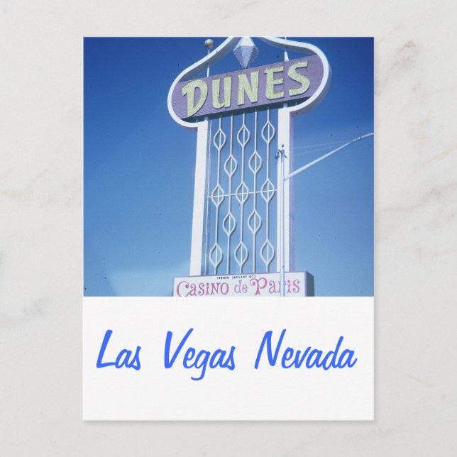 The Dunes Hotel Las Vegas Postcard (Front)