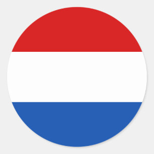 The Dutch Flag Classic Round Sticker