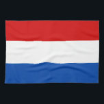 The Dutch Flag Tea Towel<br><div class="desc">The Dutch flag great gift for those who love Holland or those who have a dutch heritage. The colours of the Dutch flag are red,  white and blue. This design is also available on many other products for you to choose from.</div>