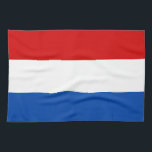 The Dutch Flag Tea Towel<br><div class="desc">The Dutch flag great gift for those who love Holland or those who have a dutch heritage. The colours of the Dutch flag are red,  white and blue. This design is also available on many other products for you to choose from.</div>