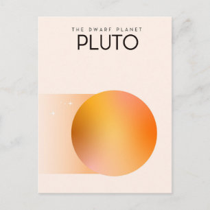 The dwarf planet Pluto Postcard