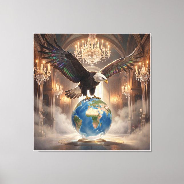 The Eagle Has Landed 0 Canvas Print (Front)