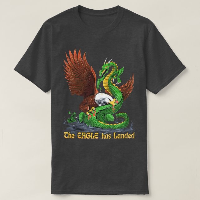 The Eagle Has Landed Fan T Shirt (Design Front)