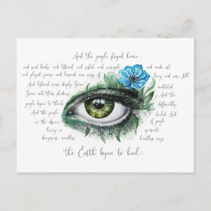 The Earth Began to Heal Postcard