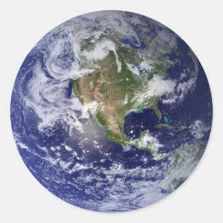 The Earth From Space Classic Round Sticker