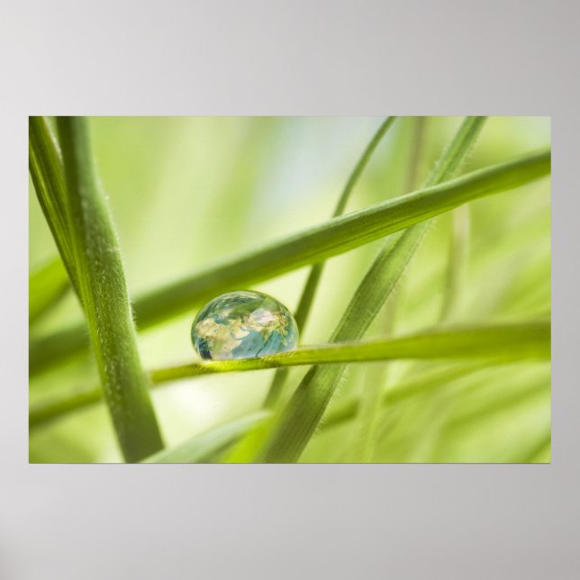 The earth in a drop poster (Front)