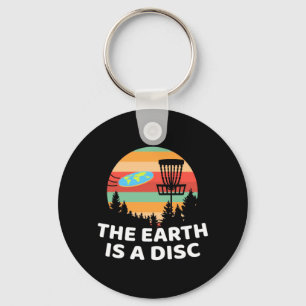 The Earth Is A Disc Golf Key Ring