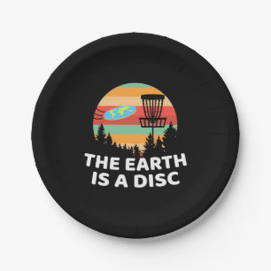 The Earth Is A Disc Golf Paper Plate