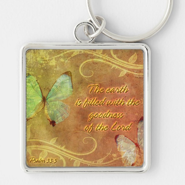The earth is filled with..Keychain Key Ring (Front)