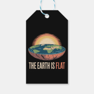 The Earth Is Flat Humorous Theory Gift Tags