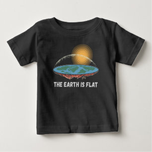 The Earth Is Flat Humourous Theory  Baby T-Shirt