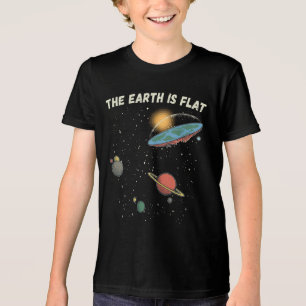 The Earth Is Flat Humourous Theory Tri-Blend Shirt