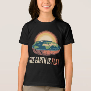 The Earth Is Flat Humourous Theory Tri-Blend Shirt