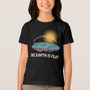 The Earth Is Flat Humourous Theory Tri-Blend Shirt