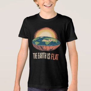 The Earth Is Flat Humourous Theory Tri-Blend Shirt