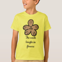 The Earth Laughs in Flowers" Cute Floral Quote