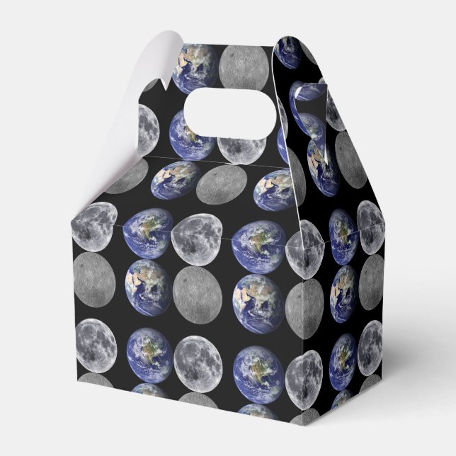 The Earth & Moon From Space Favour Box (Front Side)