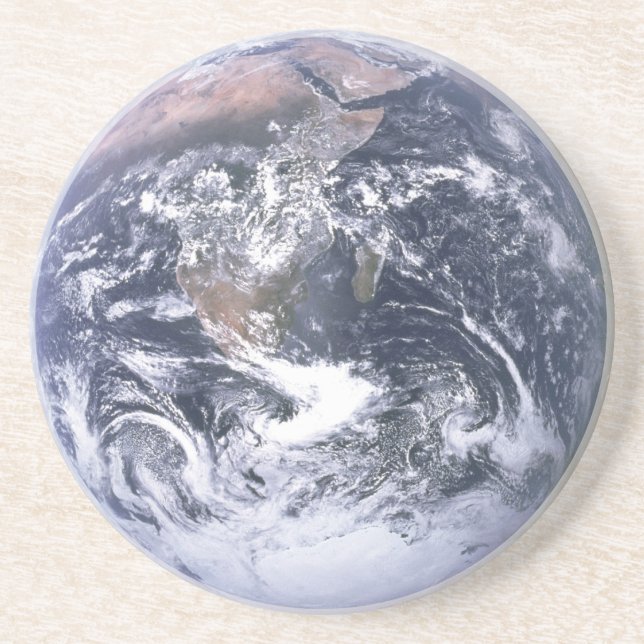 The  Earth seen from Apollo 17 Sandstone Coaster (Front)