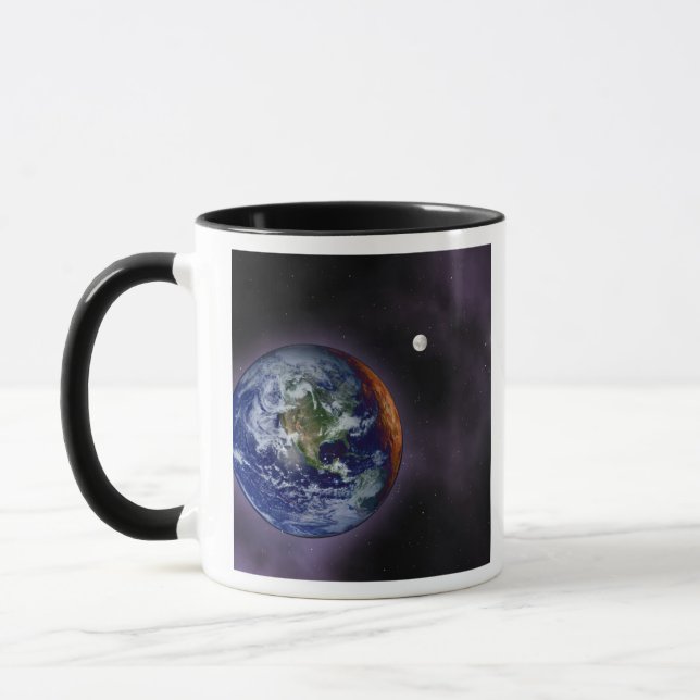 The Earth shown at the outer edges Mug (Left)