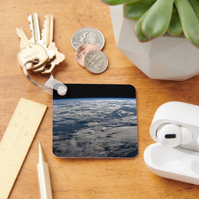 The Earth's Limb Above A Cloudy Western Australia. Key Ring (Desk)