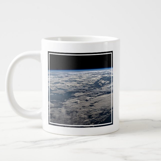 The Earth's Limb Above A Cloudy Western Australia. Large Coffee Mug (Left)