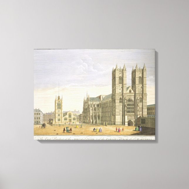 The East Prospect of the Abbey of St. Peter and th Canvas Print (Front)