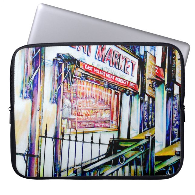 The East Village's Garden of Wisdom Laptop Sleeve (Front)