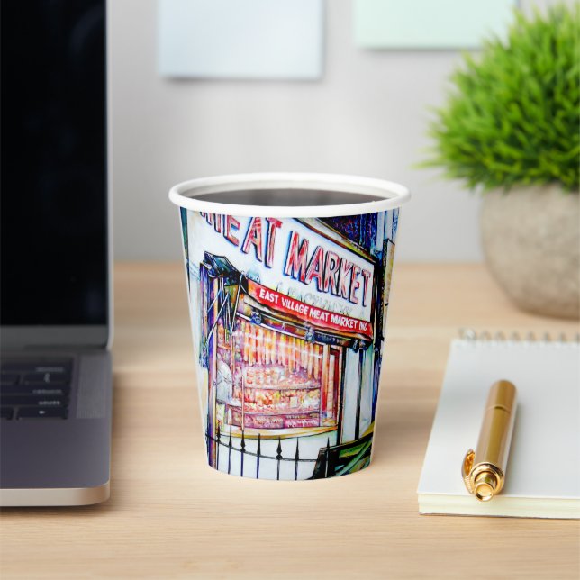 The East Village's Garden of Wisdom Paper Cups (Insitu)