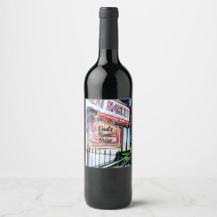 The East Village's Garden of Wisdom Wine Label