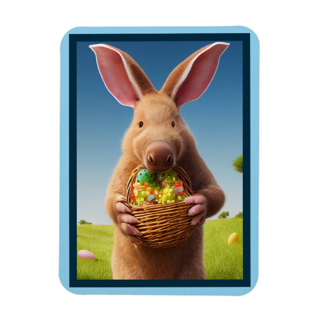 The Easter Aardvark Magnet (Vertical)