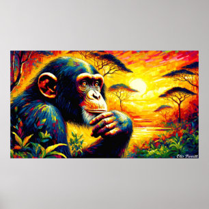 The Eastern chimpanzee Poster
