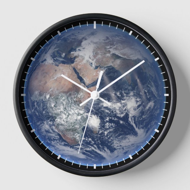 The Eastern Hemisphere On Planet Earth. Clock (Front)